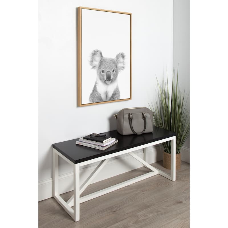 Sylvie Koala II Framed Canvas Wall Art, Natural 23 x 33