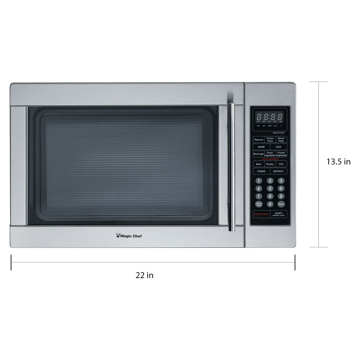 Shop Magic Chef 1 3 Cu Ft 1000w Countertop Microwave Oven In