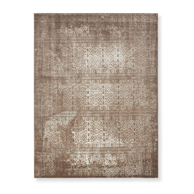 Nourison Karma Over-Dyed Distressed Vintage Abstract Area Rug