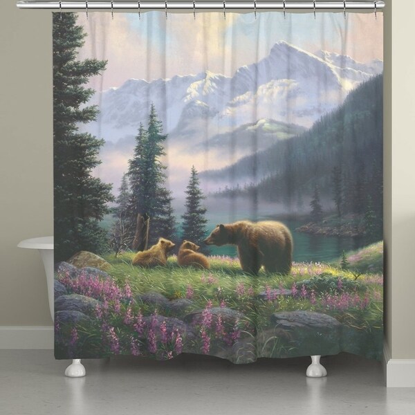 laural home dream forest shower curtain