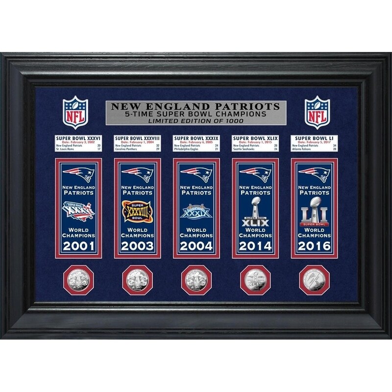 New England Patriots Replica World Champions/Super Bowl Champions Banner  set