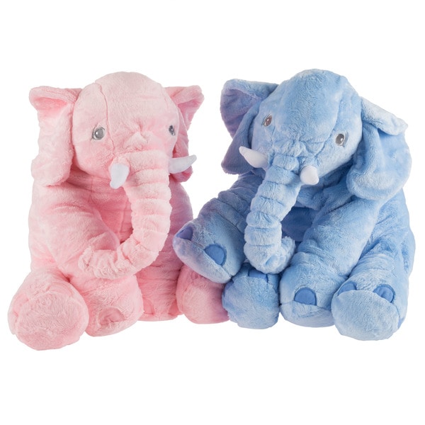 stuffed elephant plush pillow