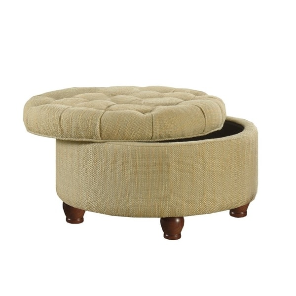 Copper Grove Moses Large Tufted Round Storage Ottoman