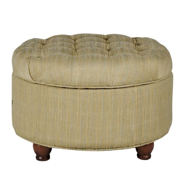 Copper Grove Moses Large Tufted Round Storage Ottoman