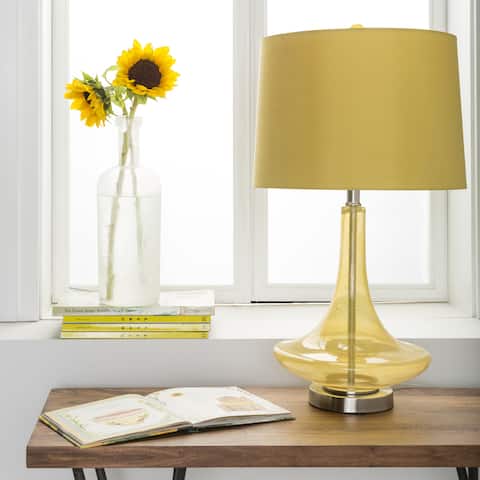 Carson Carrington Paimio Solid Yellow Bray Table Lamp