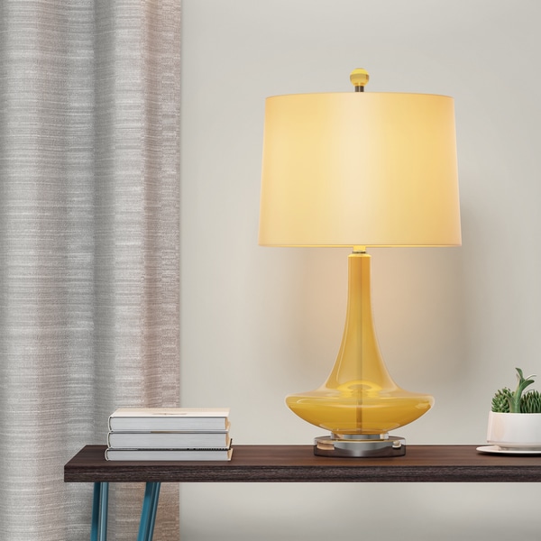 Palm Canyon Solana Solid Yellow Bray Table Lamp