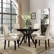 preview thumbnail 3 of 9, Porch & Den Felix Upholstered Grey and Beige Dining Chair