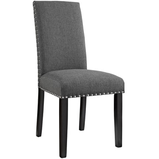 Porch and Den Felix Upholstered Grey and Beige Dining Chair (gray)