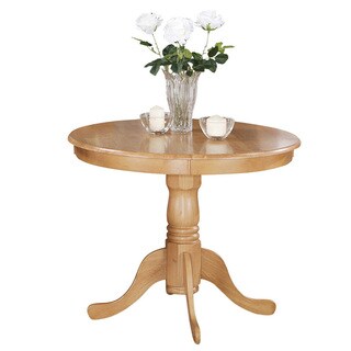 Copper Grove  Karl Wood 36-inch Round Antique Table (Oak Finish)