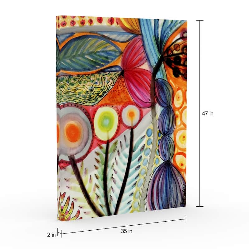The Curated Nomad 'Vivaces' Gallery Wrapped Canvas Art