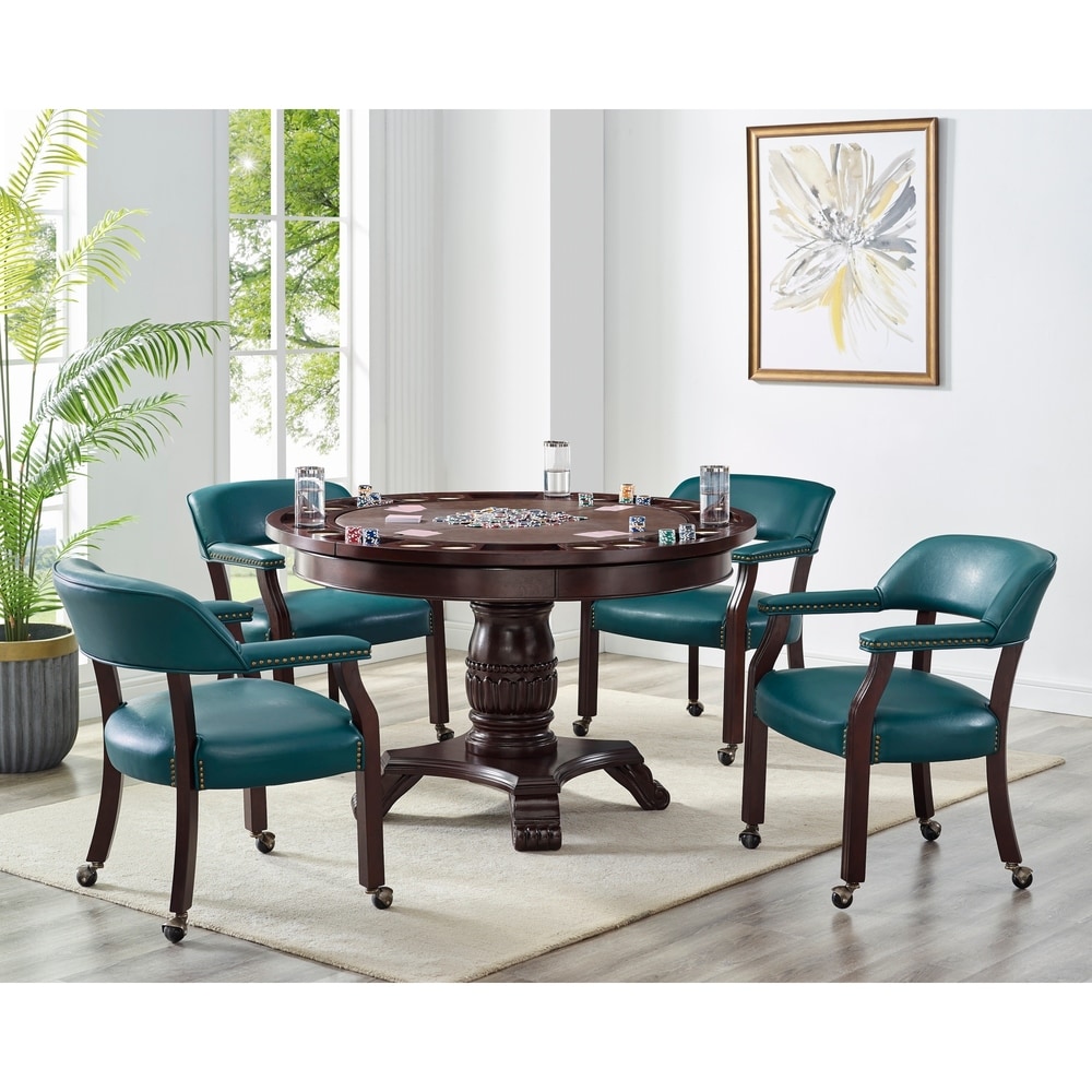 Details about   Gracewood Hollow Broker Captains Chair Teal Traditional 