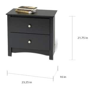 Shop Sonoma Two Drawer Nightstand Overstock 19856334