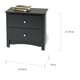 preview thumbnail 9 of 7, Sonoma Two-drawer Nightstand
