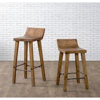 The Gray Barn Gold Creek Natural Elmwood Counter Stool