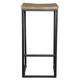 Carbon Loft Jarrell Wood and Iron Backless Bar Stool - Thumbnail 8