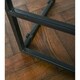 Carbon Loft Jarrell Wood and Iron Backless Bar Stool - Thumbnail 5