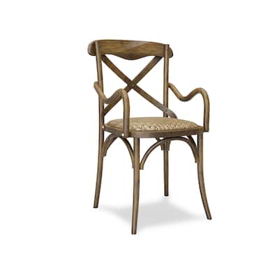 The Gray Barn Trails End Elm and Rattan Dining Chair