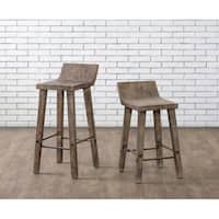The Gray Barn Gold Creek Natural Wood Counter Stool