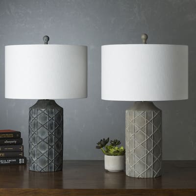 Red Sky Antique Resin Base Table Lamp