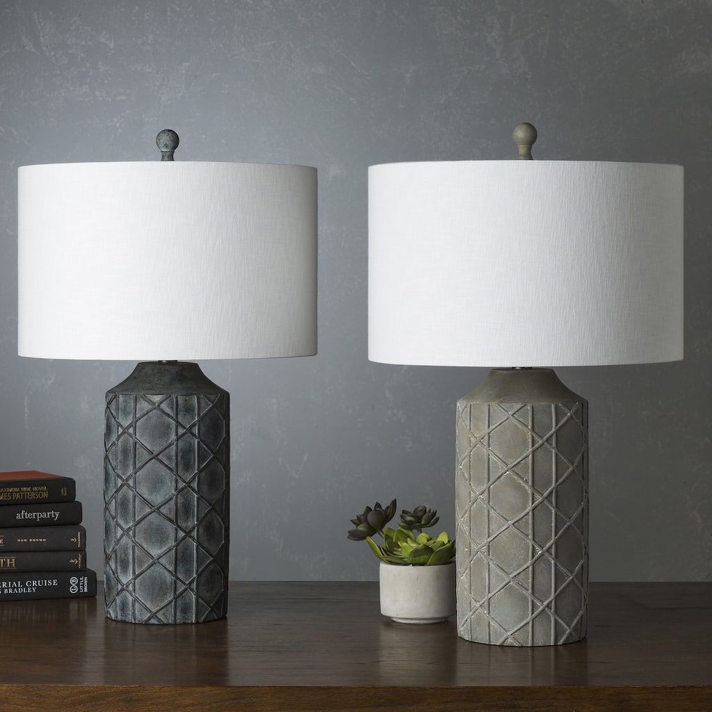 Red Sky Antique Resin Base Table Lamp