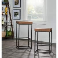 Carbon Loft Borrelli Reclaimed Wood Bar Stool