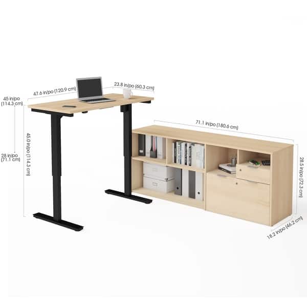 Bestar i3 Plus Height Adjustable LDesk Bed Bath & Beyond 19857724