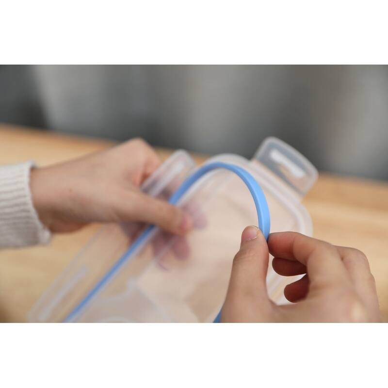 BPA-Free Plastic Food Cereal Containers Airtight Spout Lid, Set of 2