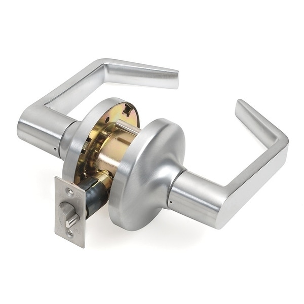 Tell Passage Lockset Satin Chrome Steel 2 Grade Left Handed Right Handed