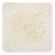 preview thumbnail 14 of 13, Mina Victory Yarn Shimmer Shag Throw Pillow by Nourison (17" x 17") 17" x 17" - Beige