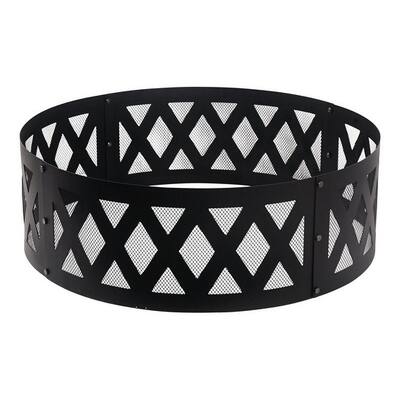 Living Accents Fire Ring 12 in. H x 36 in. W x 36 in. D Steel
