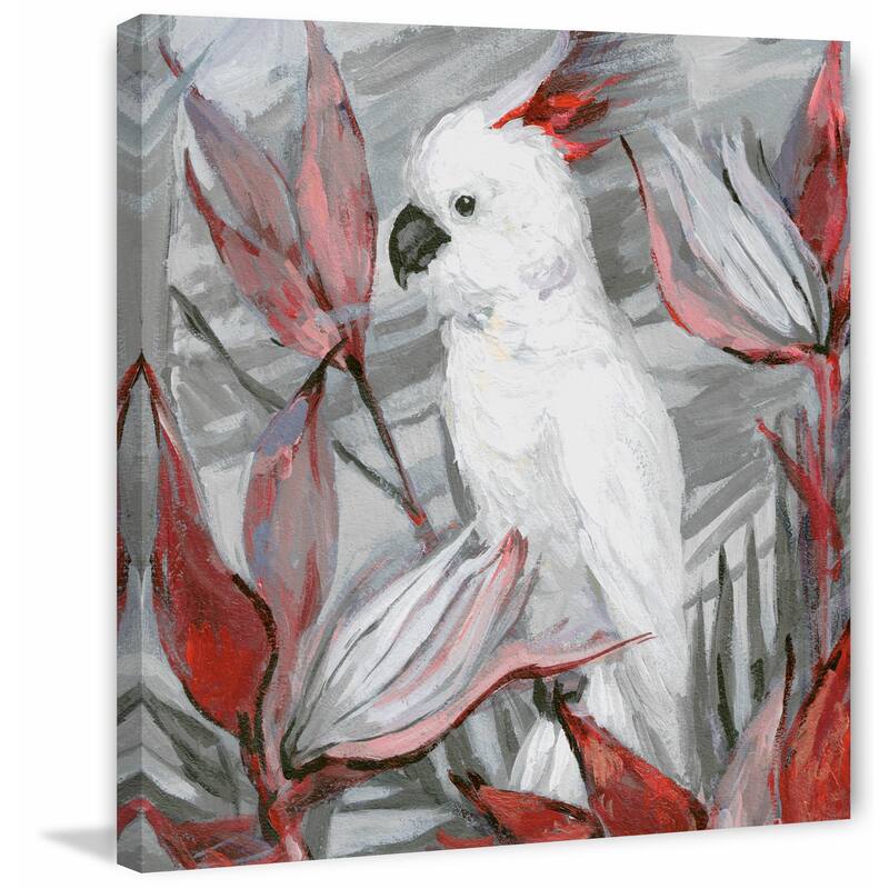 'White Cockatoo II' Painting Print on Wrapped Canvas - Multi-Color