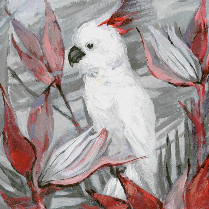 'White Cockatoo II' Painting Print on Wrapped Canvas - Multi-Color