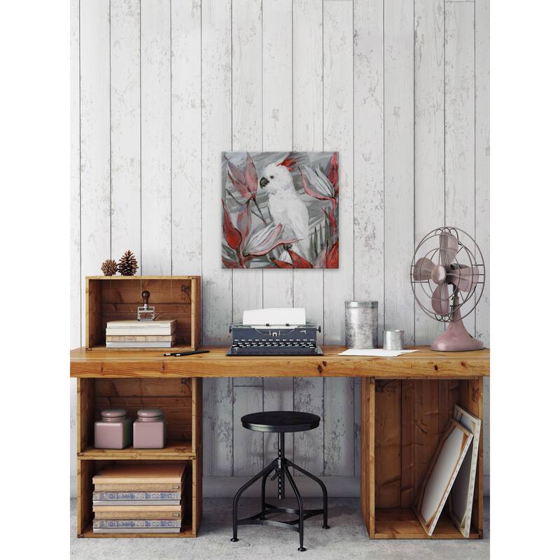 'White Cockatoo II' Painting Print on Wrapped Canvas - Multi-Color