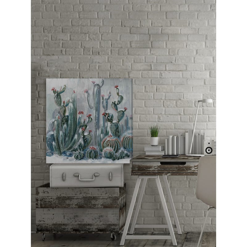 'Cactus Garden II' Painting Print on Wrapped Canvas - Multi-Color