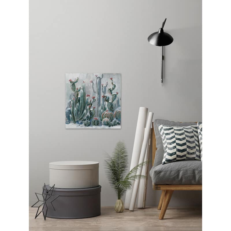 'Cactus Garden II' Painting Print on Wrapped Canvas - Multi-Color