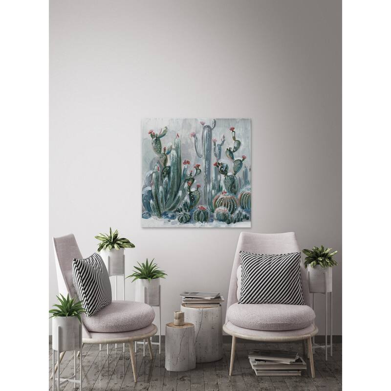 'Cactus Garden II' Painting Print on Wrapped Canvas - Multi-Color