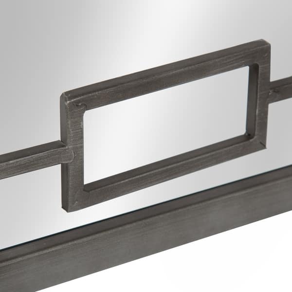 Kate And Laurel Trask Square Metal Mirrored Tray Overstock 19858719