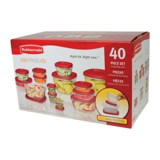 Rubbermaid Easy Find Lids Assorted Food Storage Container Set 40 pc.. Opens flyout.