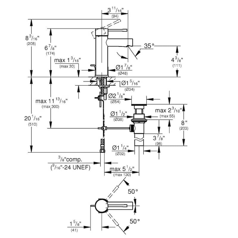 Grohe Essence S-Size Bathroom Faucet with Fixed Spout - Bed Bath ...