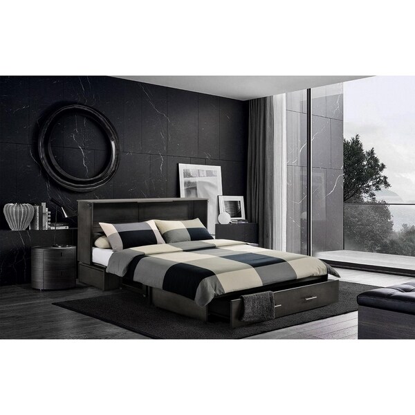 Seaside Murphy Cabinet Queen Bed with Mattress
