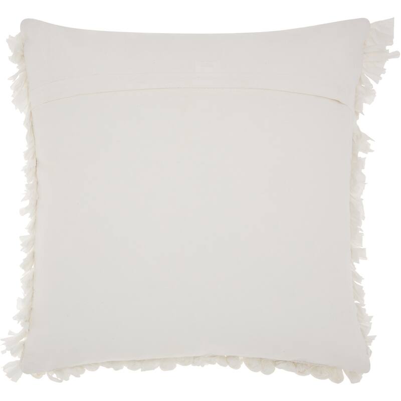 Mina Victory Paper Loop Shag Throw Pillow by Nourison