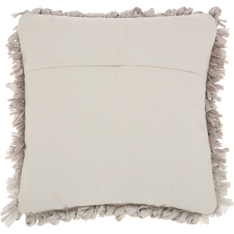 Mina Victory Paper Loop Shag Throw Pillow by Nourison