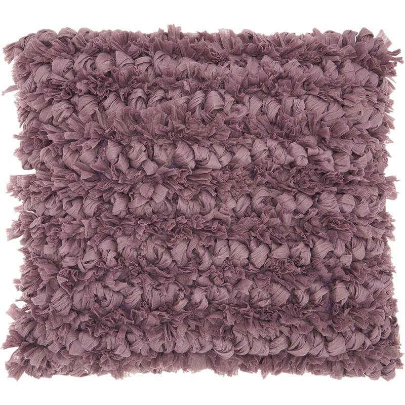 Mina Victory Paper Loop Shag Throw Pillow by Nourison