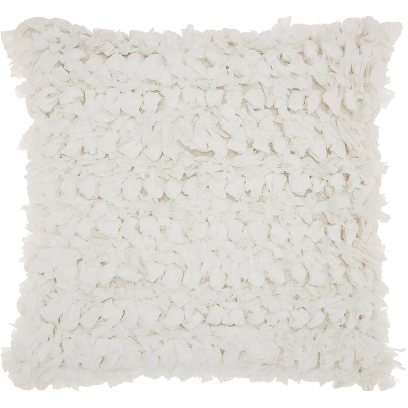 Mina Victory Paper Loop Shag Throw Pillow by Nourison