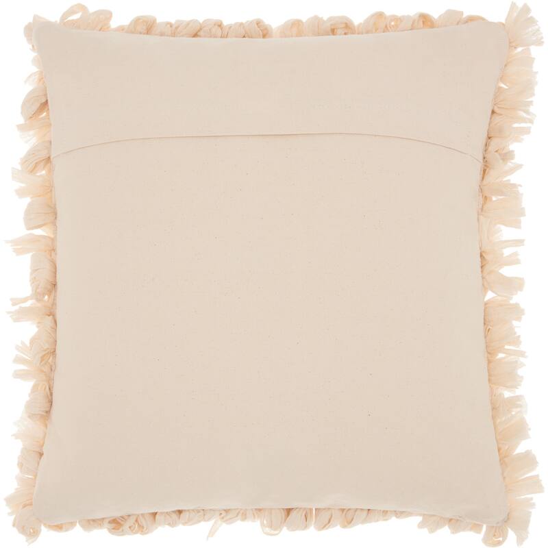 Mina Victory Paper Loop Shag Throw Pillow by Nourison