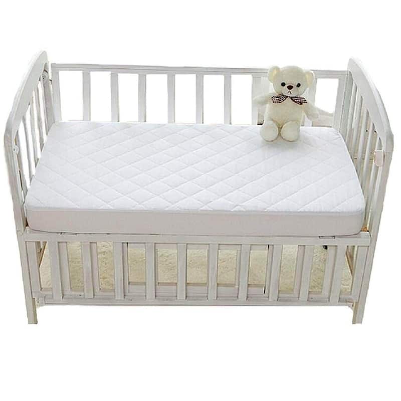 Crib Mattress Protectors, Hypoallergenic, Avoid bed bug and Dust mite (Crib 28" x 54" x 6", White)