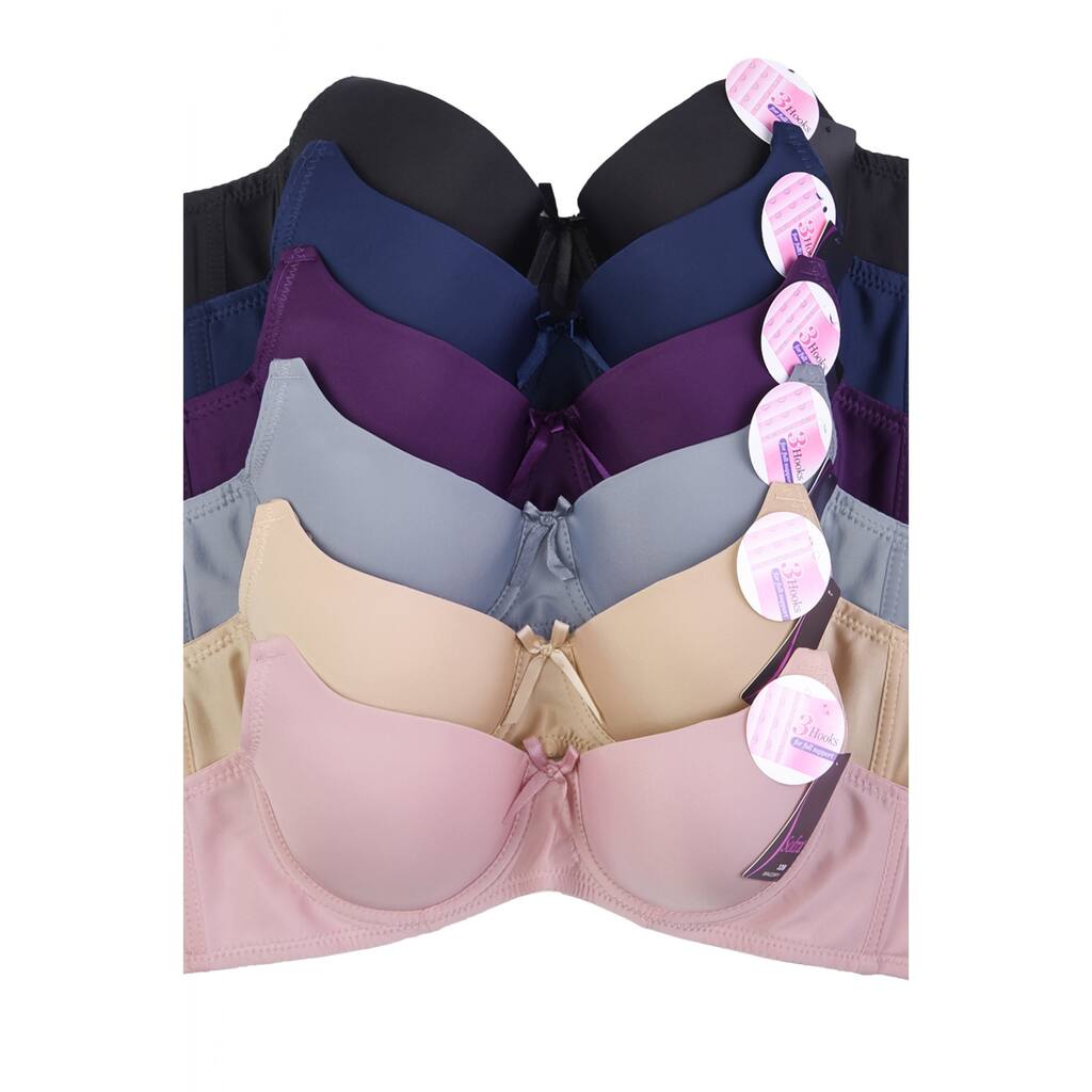 Sofra & Mamia 6-Pack Full Cup Bras (Assorted Colors)