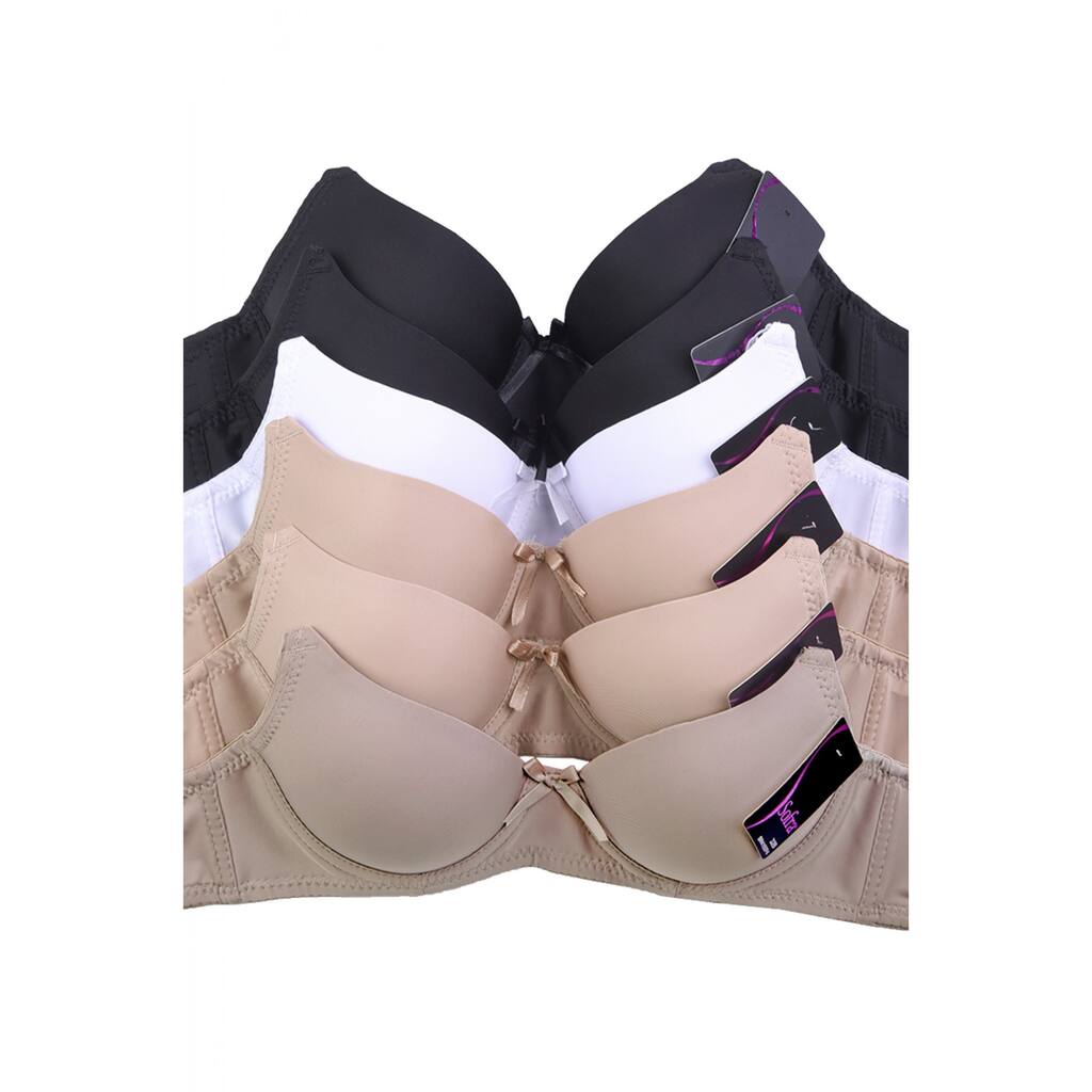 Mamia 6-Pack Bras (Assorted Colors)