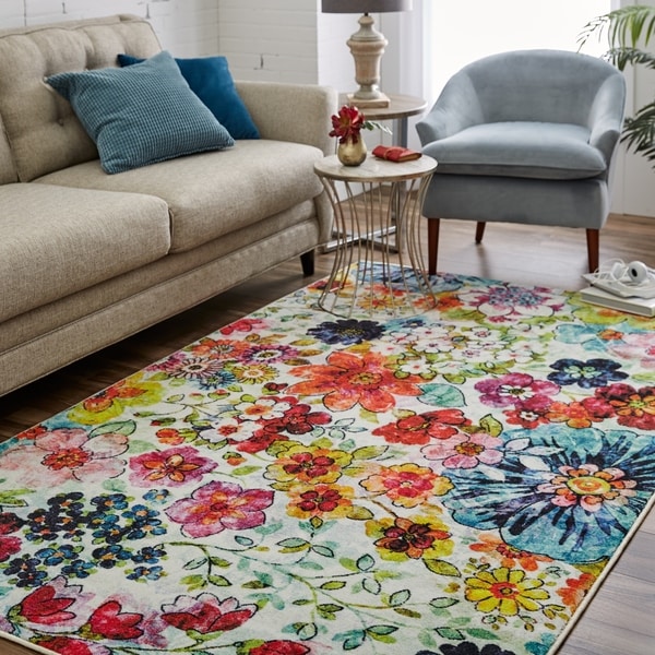 Mohawk Home Prismatic Blossoms Multicolor Area Rug (10' x 14') - 10' x 14'