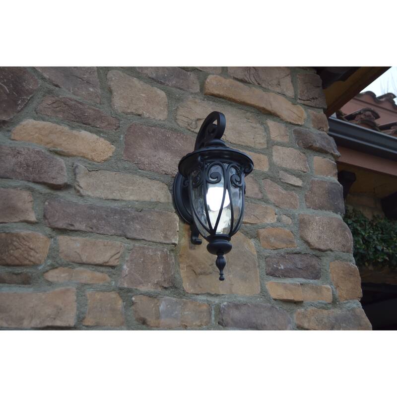 Hailee 1 Light Exterior Lighting in Matte Black Finish